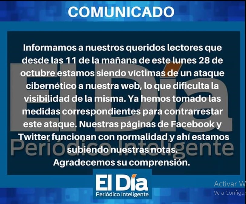 Periódico boliviano denuncia ataque informático