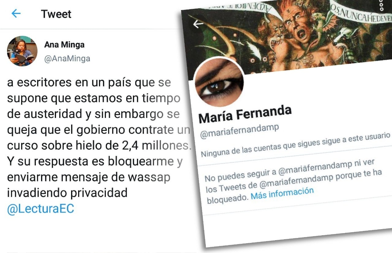 Funcionaria del Ministerio de Cultura bloquea a periodista por columna de opinión