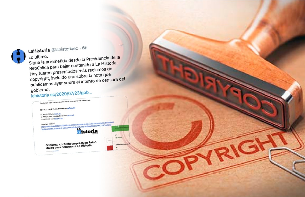 Presidencia de la República intenta censurar a portal La Historia por supuestas infracciones de “copyright”