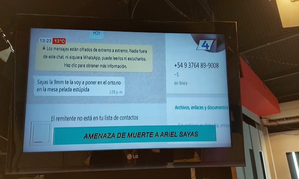 Repudiamos las amenazas de muerte e intimidaciones recibidas por el periodista Ariel Sayas