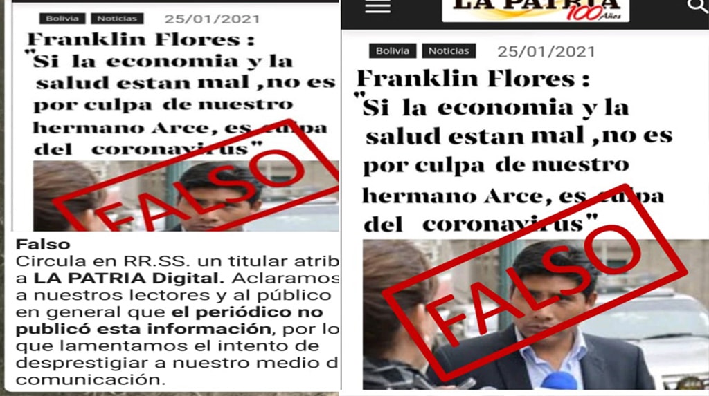 Diario La Patria de Oruro denuncia intento de desprestigio con versión falsa