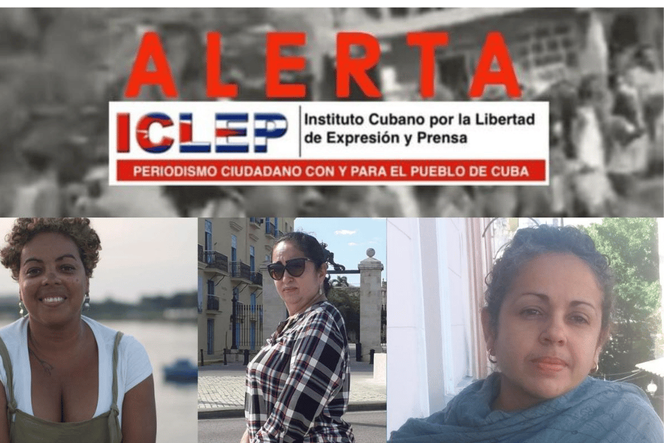 Tres periodistas cubanas amenazadas por la policía política