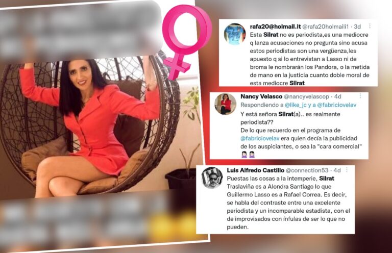 Periodista ecuatoriana es víctima de una campaña misógina en redes sociales