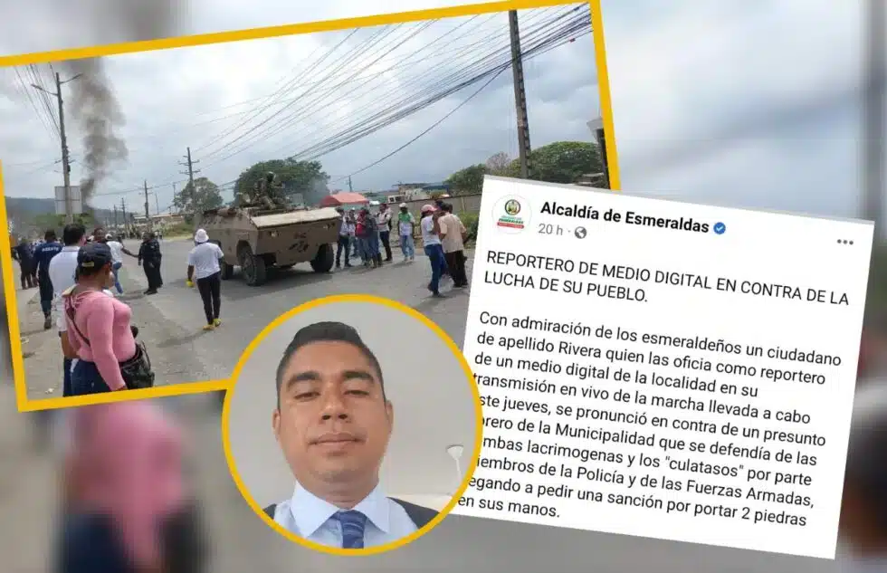 Alcaldía de ciudad ecuatoriana desprestigia a comunicador en su página oficial