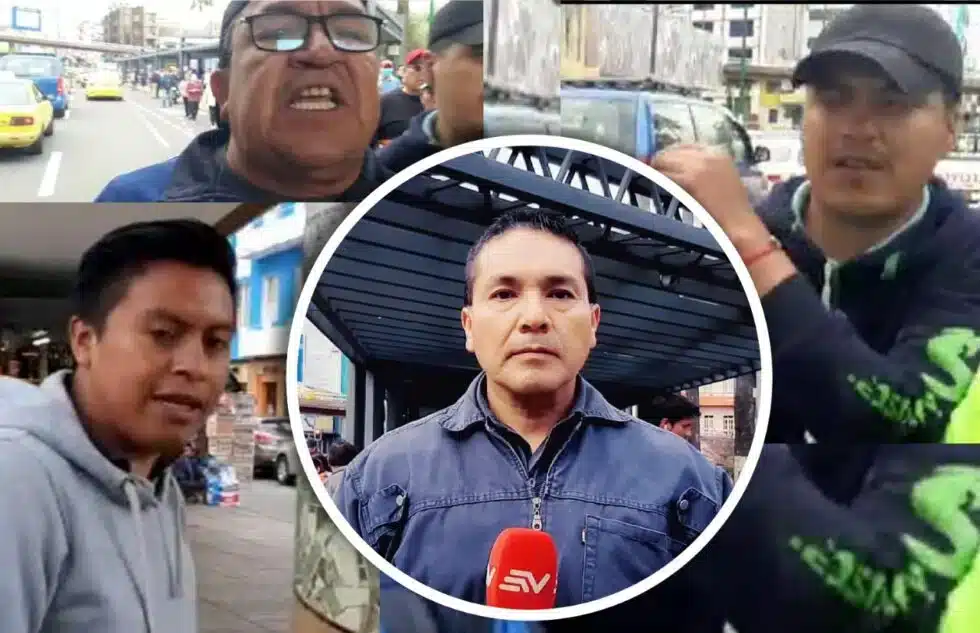 Transportistas agreden a periodistas durante una cobertura sin que la Policía los proteja