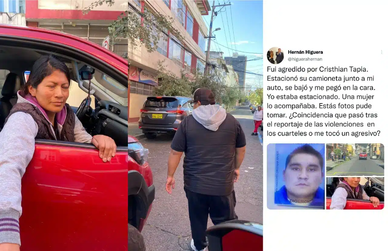 Periodista ecuatoriano recibe golpe en el rostro en plena calle