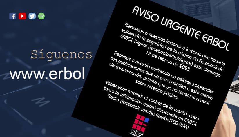 Erbol Digital sufre despojo de su cuenta de noticias en Facebook