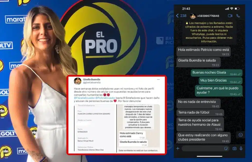 Periodista ecuatoriana denuncia que han utilizado su nombre para falsas recaudaciones humanitarias