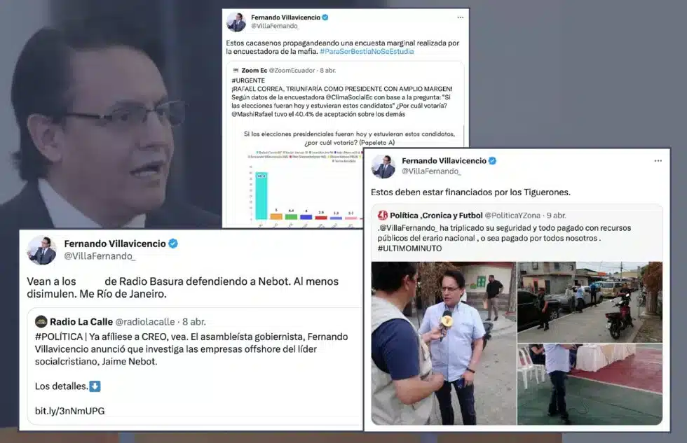 Reacción virulenta de asambleísta ecuatoriano contra generadores de contenido