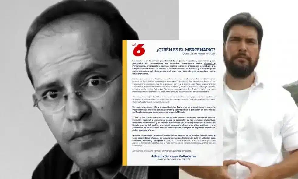 Partido político descalifica a periodista y lo señala como “mercenario”